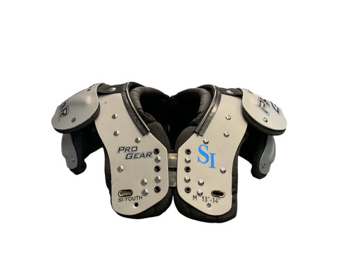 Vist Large View of Product Image Which is Used PRO GEAR SI YOUTH MED SP FB Shoulder Pads Grey MD