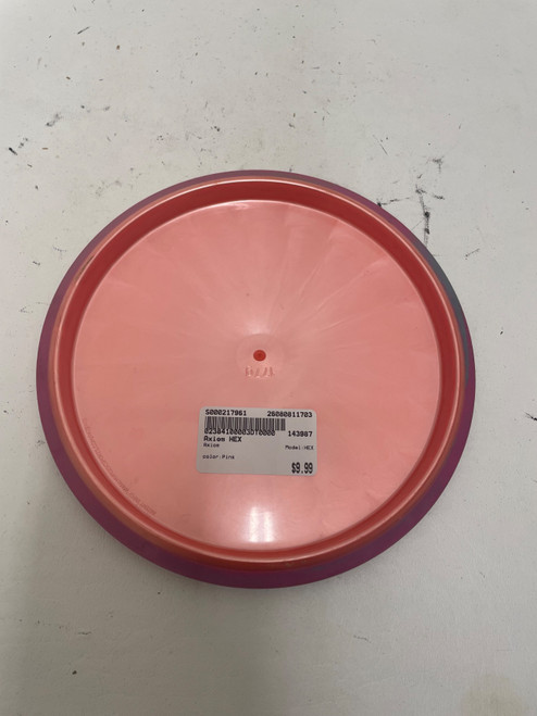 Vist Large View of Product Image Which is Used Axiom HEX Disc Golf Mid Range Pink