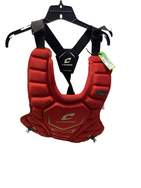 Vist Large View of Product Image Which is Used Champro OPTIMUS MVP PLUS INTERMEDIATE RED Catchers Chest Protector Red Intermed