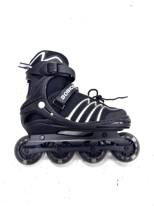 Vist Large View of Product Image Which is Used ADJ 5-7 1/2 Senior Rec Fitness Skates Black Adjustable