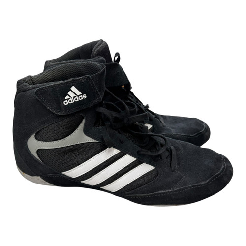 Vist Large View of Product Image Which is Used Adidas WRESTLING SHOES Wrestling Shoes Black Senior 10