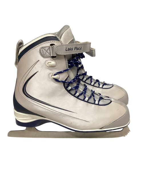 Vist Large View of Product Image Which is Used Lake Placid SOFTBOOT Womens Softboot Skate White Senior 10