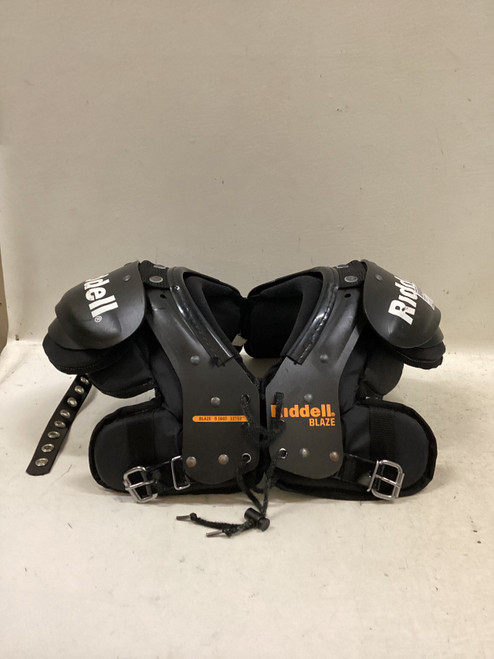 Vist Large View of Product Image Which is Used Riddell BLAZE FB Shoulder Pads Black SM