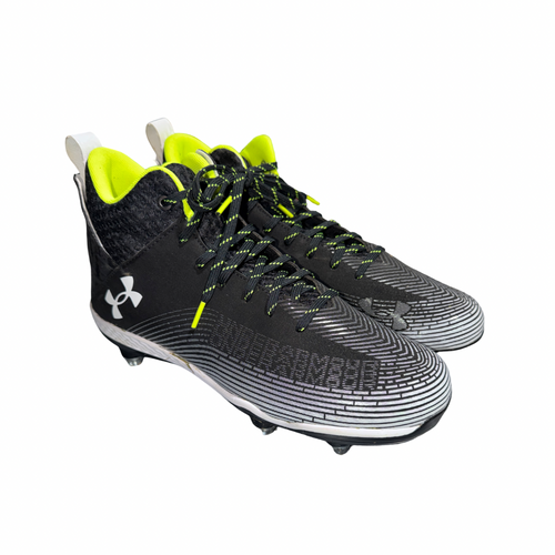 Vist Large View of Product Image Which is Used Under Armour Adult FB Cleats Black Senior 12