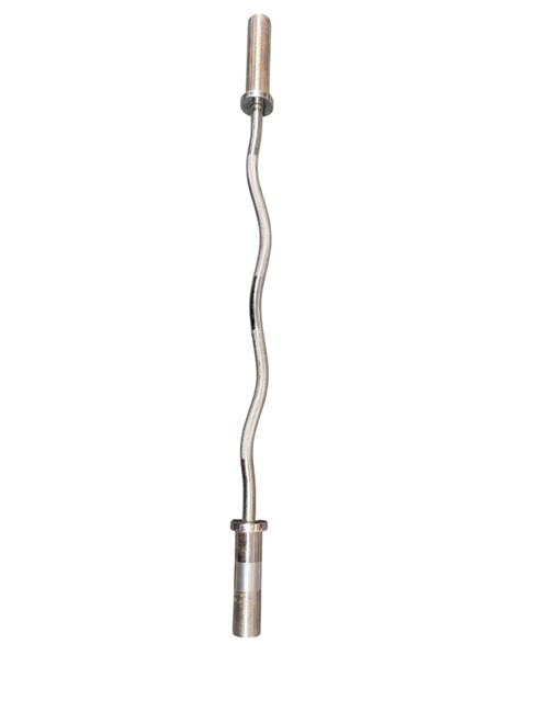 Vist Large View of Product Image Which is Used Exercise Olympic Curl Bar 48"