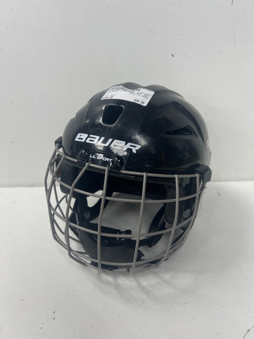 Vist Large View of Product Image Which is Used Bauer LIL SPORT Helmet Cage Combo Black XS
