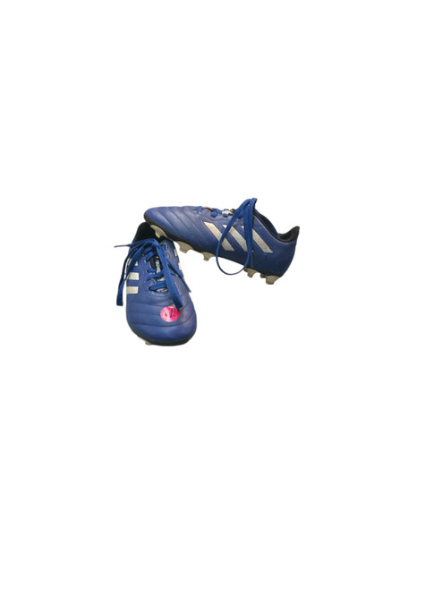 Vist Large View of Product Image Which is Used Adidas Soccer Cleats Navy Blue Youth 12.0