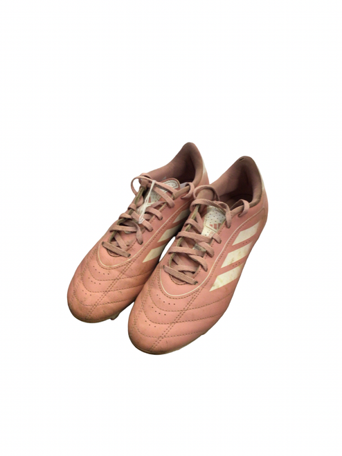 Vist Large View of Product Image Which is Used Adidas Soccer Cleats Pink Senior 6.5