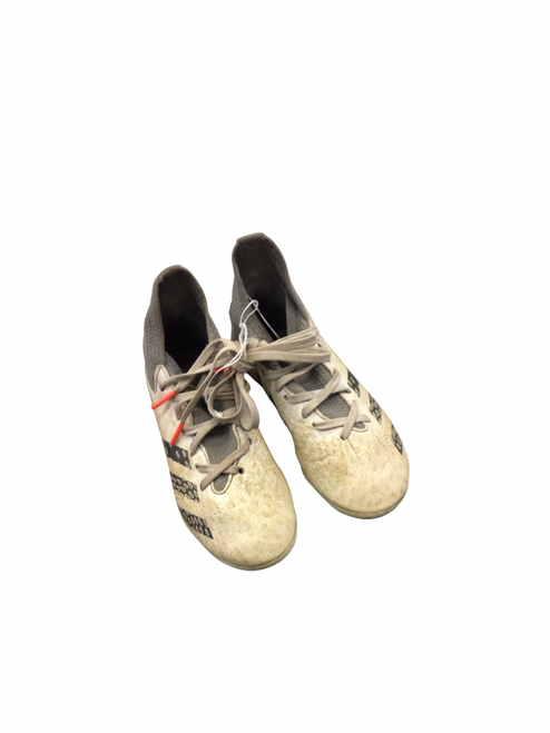Vist Large View of Product Image Which is Used Adidas Soccer Cleats White Youth 11.0