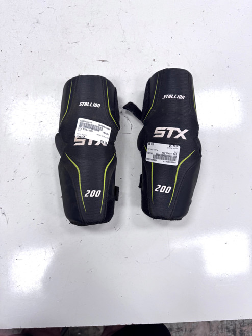 Vist Large View of Product Image Which is Used STX STALLION Lacrosse Arm Pads/Guards Black SM