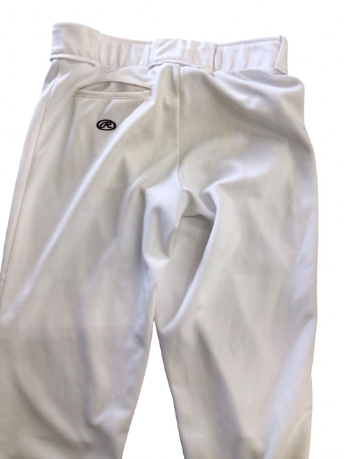 Vist Large View of Product Image Which is Used Rawlings BASEBALL PANTS BB/SB Pant Boys White XL