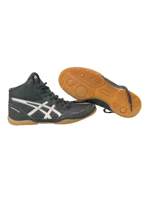 Vist Large View of Product Image Which is Used Asics MATFLEX Wrestling Shoes Black Junior 04.5