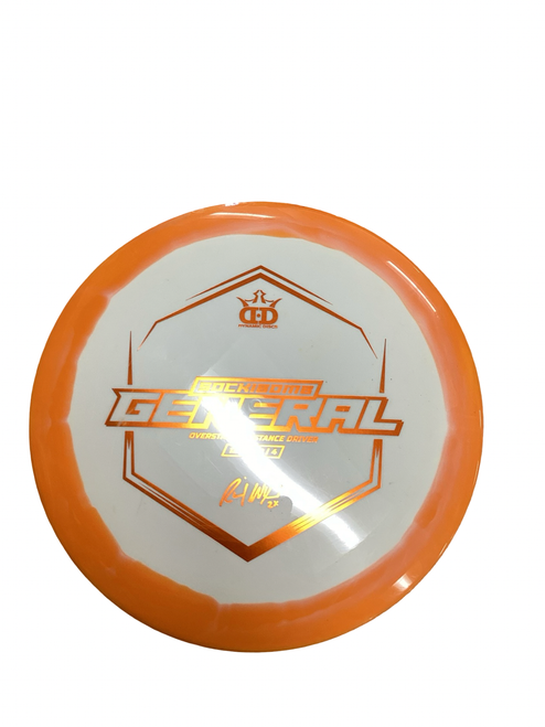 Vist Large View of Product Image Which is Used Dynamic Discs GENERAL Disc Golf Driver Orange