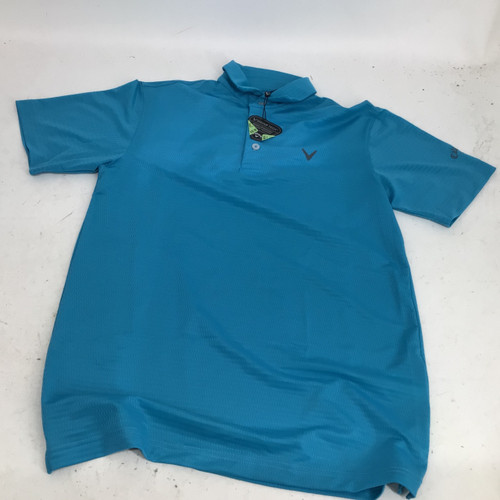 Vist Large View of Product Image Which is Used Callaway OPTI DRY MENS SM GOLF POLO S.S. Golf Shirt M Teal SM