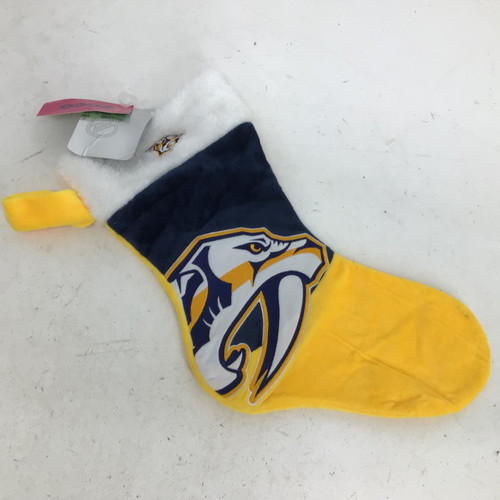 Vist Large View of Product Image Which is Used NHL NASHVILLE PREDATORS HOLIDAY STOCKING Hockey Accessory