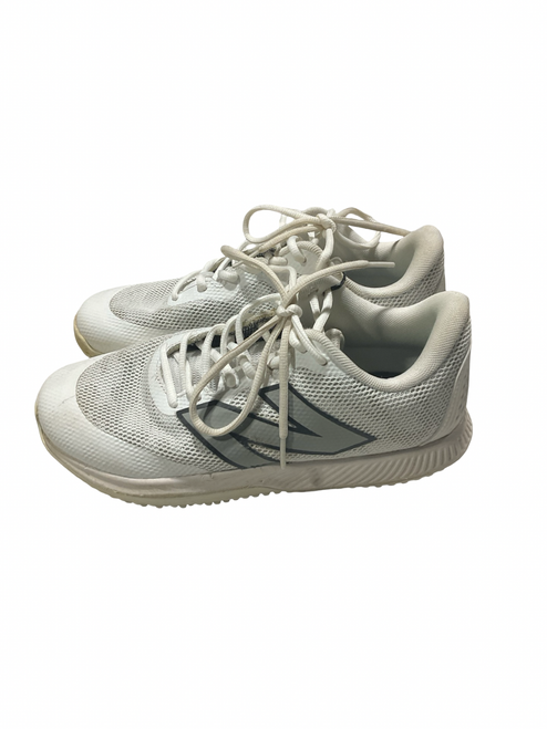 Vist Large View of Product Image Which is Used New Balance 4040 TURFS BB/SB Cleats White Senior 7