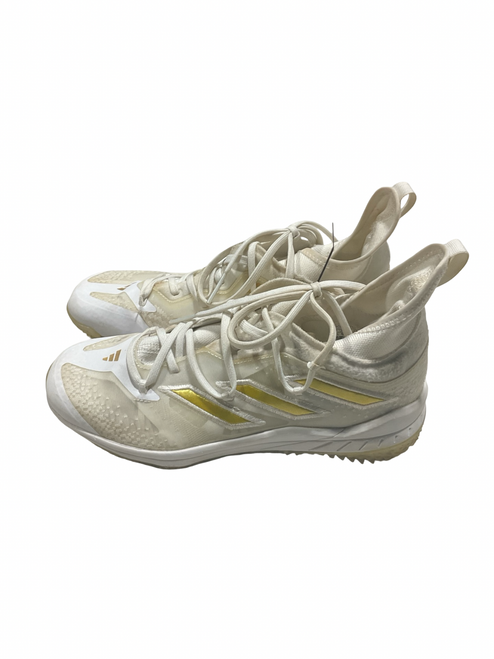Vist Large View of Product Image Which is Used Adidas ADDIDAS ADIZERO BB/SB Cleats White Senior 6.5