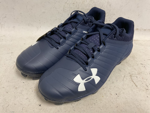 Vist Large View of Product Image Which is Used Under Armour Team Yard Low 3021511-401 BB/SB Turf Cleats Navy Blue Senior 12