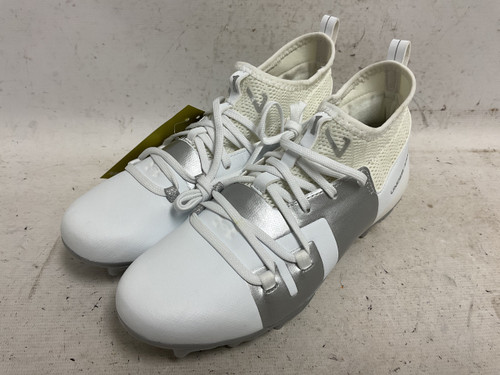 Vist Large View of Product Image Which is Used Under Armour C1N MC 3121199-102 Jr FB Cleats Grey Junior 05.5