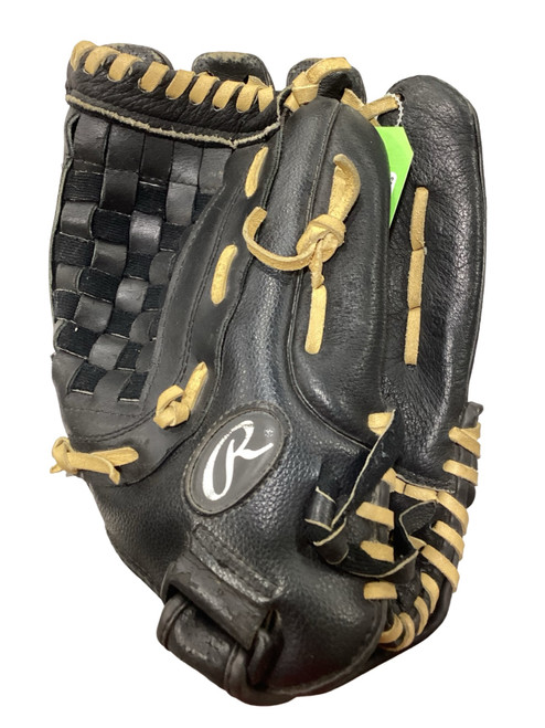 Vist Large View of Product Image Which is Used Rawlings SOFTBALL SERIES SLOWPITCH GLOVE BB/SB Glove RH Throw Black 13"