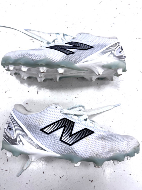 Vist Large View of Product Image Which is Used New Balance LAX Cleats Mens White Senior 9