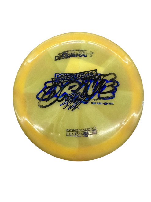 Vist Large View of Product Image Which is Used Discraft DRIVE DOUBLE STAMP Disc Golf Driver Yellow