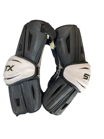 Vist Large View of Product Image Which is Used STX STALLION HD Lacrosse Arm Pads/Guards Black M/L