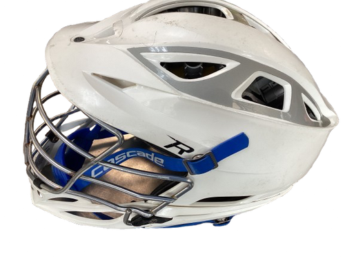 Vist Large View of Product Image Which is Used Cascade R HELMET Lacrosse Helmet White M/L