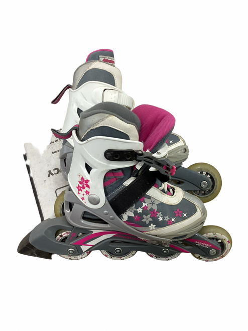 Vist Large View of Product Image Which is Used Bladerunner PHASER G Junior Rec Fitness Skates White Adjustable