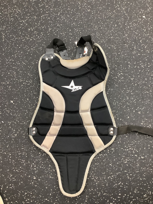 Vist Large View of Product Image Which is Used All-Star CP79LS Catchers Chest Protector Black Youth