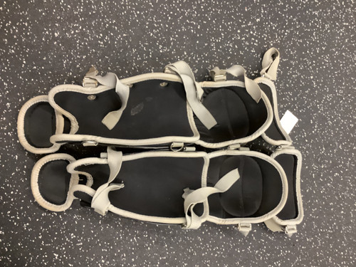 Vist Large View of Product Image Which is Used All-Star LG79LS Catchers Leg Guards Black Youth