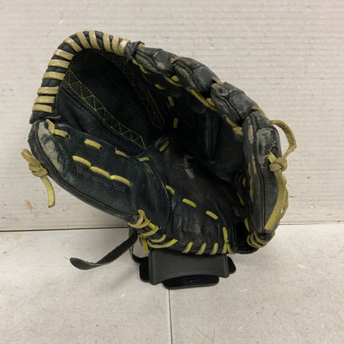 Vist Large View of Product Image Which is Used Wilson A04400A126 RH Throw Fastpitch Gloves Black 12 1/2"