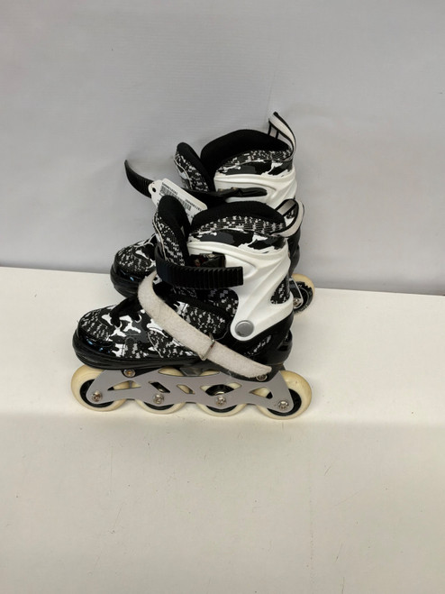 Vist Large View of Product Image Which is Used Roller Hockey Skates White Youth 11.0