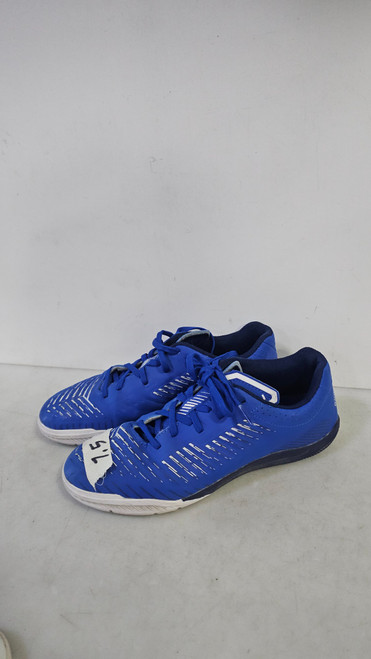Vist Large View of Product Image Which is Used Soccer Indoor Shoes Royal Blue Senior 7.5