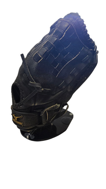 Vist Large View of Product Image Which is Used Mizuno GLOVE BB/SB Glove RH Throw Black 12"
