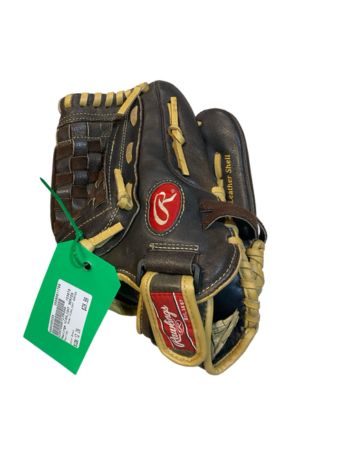Vist Large View of Product Image Which is Used Rawlings HIGHLIGHT SERIES BB/SB Glove RH Throw Brown 12"