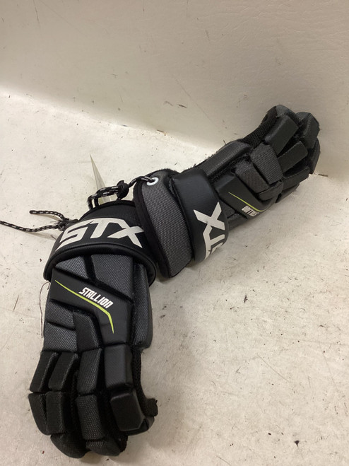 Vist Large View of Product Image Which is Used STX 200 STALLION LAX GLOVES Lacrosse Gloves Junior Black 11"