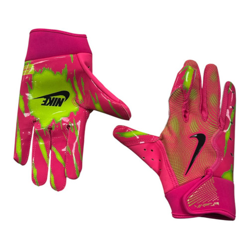 Vist Large View of Product Image Which is Used Nike VAPOR YTH FB GLOVES SM FB Gloves Pink SM
