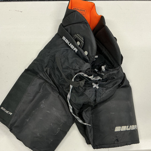 Vist Large View of Product Image Which is Used Bauer SUPREME ONE 60 Junior Pant Black And Orange LG Tall