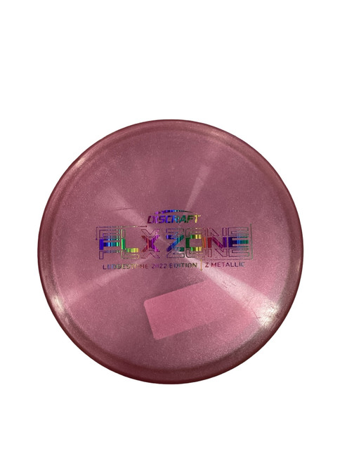 Vist Large View of Product Image Which is Used Discraft FLX ZONE LEDGESTONE 22 Disc Golf Mid Range Pink 170g