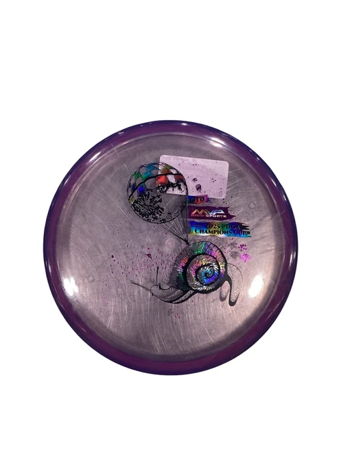Vist Large View of Product Image Which is Used MVP 25 CHAMP CUP PROTON SOFT ENVY Disc Golf Putter Purple 172g