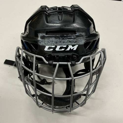Vist Large View of Product Image Which is Used CCM FL30 JR + CAGE Helmet Cage Combo Navy Blue SM