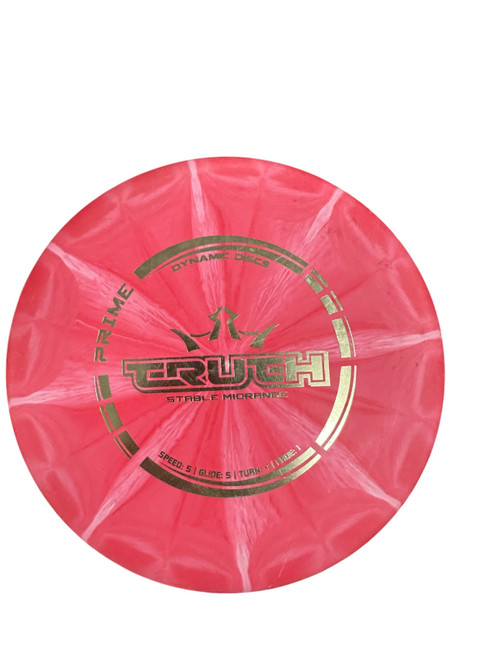 Vist Large View of Product Image Which is Used Dynamic Discs PRIME TRUTH BURST Disc Golf Mid Range Red