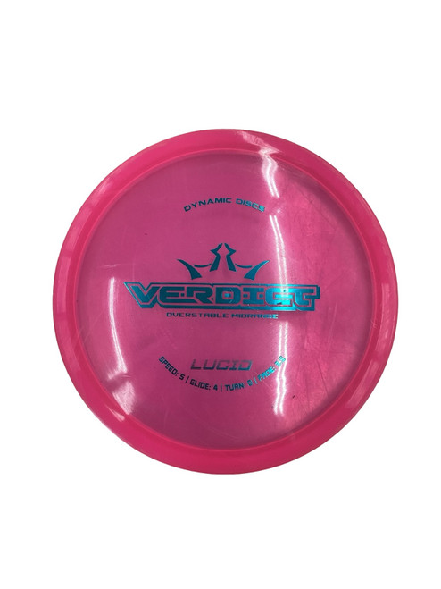 Vist Large View of Product Image Which is Used Dynamic Discs LUCID VERDICT Disc Golf Driver Pink