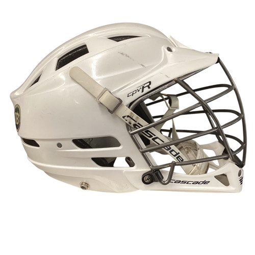 Vist Large View of Product Image Which is Used Cascade CPVR Lacrosse Helmet White M/L