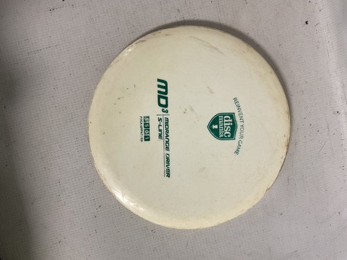 Vist Large View of Product Image Which is Used Discmania S-LINE MD3 Disc Golf Mid Range White