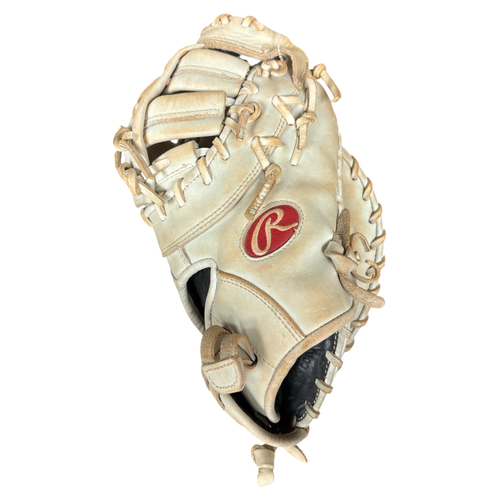 Vist Large View of Product Image Which is Used Rawlings RLADCTSBW Baseball First Base Right Hand Throw White 12 1/2"