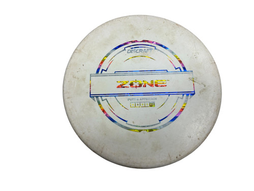 Vist Large View of Product Image Which is Used Discraft ZONE Disc Golf Putter White