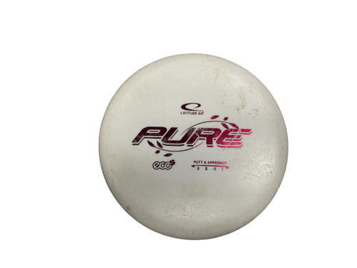 Vist Large View of Product Image Which is Used Latitude 64 PURE Disc Golf Putter White
