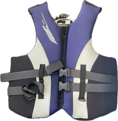 Vist Large View of Product Image Which is Used Jobe Adult PFD Navy Blue XL